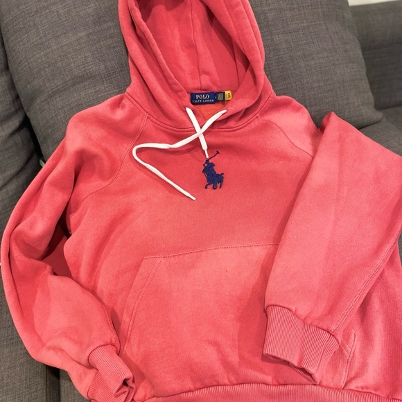 Polo Ralph Lauren Sweaters - Polo Ralph Lauren Pink Hoodie ptp21